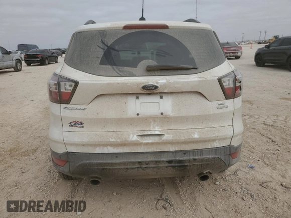 2017 Ford Escape SE with VIN 1FMCU0G98HUA13634, listed as a Copart auction lot 45851795 with 0 mi miles and Salvage Title. Bid and sale history available at carsss.com. Image 6.