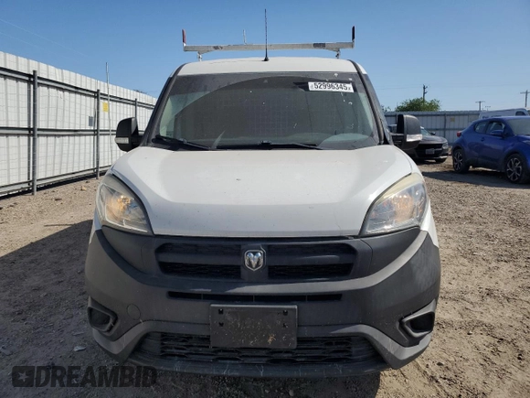 2018 Ram ProMaster City Cargo Tradesman with VIN ZFBERFAB7J6H82008, listed as a Copart auction lot 52996345 with 71,391 mi miles and Salvage Title. Bid and sale history available at DreamBid. Image 5.