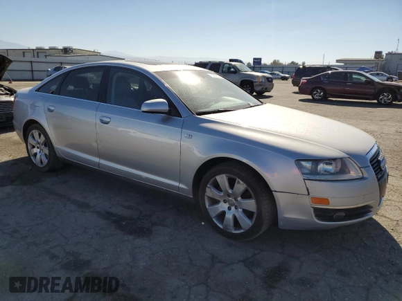 2007 Audi A6 3.2L with VIN WAUDH74F67N086698, listed as a Copart auction lot 79054744 with 93,484 mi miles and Salvage Title. Bid and sale history available at carsss.com. Image 4.