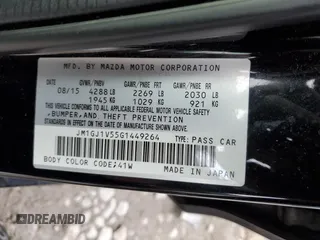 2016 Mazda Mazda6 i Touring with VIN JM1GJ1V55G1449264, listed as a Copart auction lot 88736185 with 91,560 mi miles and Salvage Title. Bid and sale history available at carsss.com. Image 12.