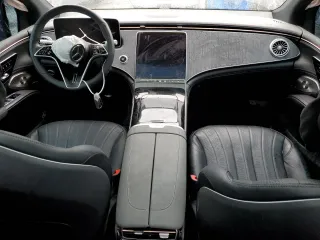 2023 Mercedes-Benz EQS with VIN 4JGDM2EB7PA024100, listed as a Copart auction lot 43648184 with 11,833 mi miles and Salvage Title. Bid and sale history available at carsss.com. Image 8.