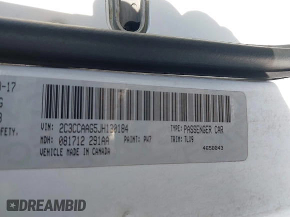 2018 Chrysler 300 Touring with VIN 2C3CCAAG5JH130184, listed as a IAAI auction lot 41479711 with 221,714 mi miles and . Bid and sale history available at DreamBid. Image 9.