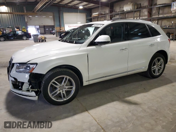 2017 Audi Q5 Premium with VIN WA1C2AFPXHA090873, listed as a Copart auction lot 54058575 with 95,003 mi miles and Salvage title. Bid and sale history available at DreamBid. Image 1.