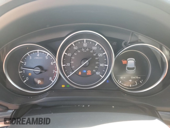 2018 Mazda CX-5 Grand Touring with VIN JM3KFADM5J0350937, listed as a Copart auction lot 46525965 with 59,478 mi miles and Salvage Title. Bid and sale history available at DreamBid. Image 9.