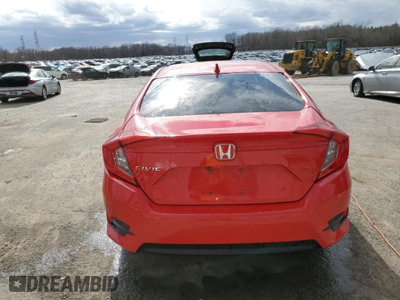 2018 Honda Civic EX with VIN 2HGFC2F7XJH506726, listed as a Copart auction lot 47131355 with 138,263 mi miles and Salvage Title. Bid and sale history available at DreamBid. Image 6.