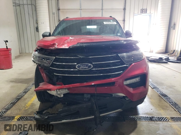 2020 Ford Explorer XLT with VIN 1FMSK8DH3LGB02241, listed as a Copart auction lot 53352625 with 36,009 mi miles and Salvage Title. Bid and sale history available at carsss.com. Image 5.