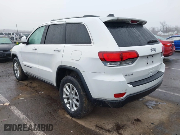 2021 Jeep Grand Cherokee Laredo X with VIN 1C4RJFAG1MC730698, listed as a IAAI auction lot 41839739 with 79,549 mi miles and . Bid and sale history available at DreamBid. Image 3.
