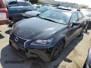 2015 Lexus GS 350 with VIN JTHBE1BL7FA010968, listed as a Copart auction lot 63075174 with 63,220 mi miles and Salvage Title. Bid and sale history available at carsss.com. Image 1.