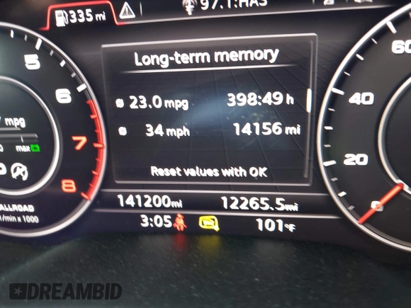 2018 Audi Q7 Prestige with VIN WA1VAAF77JD031456, listed as a IAAI auction lot 42593433 with 141,200 mi miles and . Bid and sale history available at DreamBid. Image 16.
