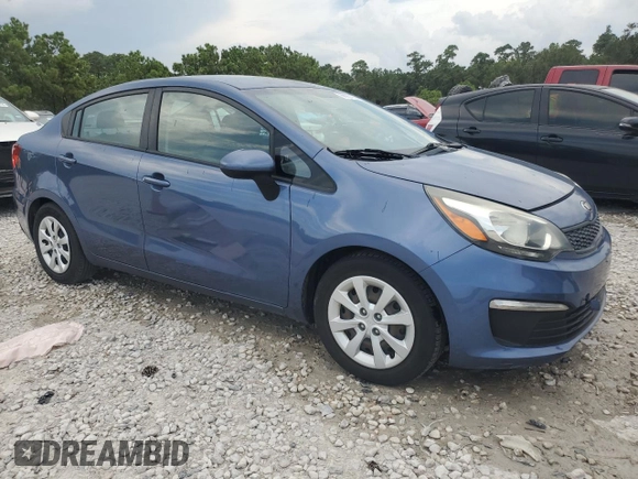 2016 Kia Rio LX with VIN KNADM4A35G6686434, listed as a Copart auction lot 66937954 with 62,418 mi miles and Salvage Title. Bid and sale history available at DreamBid. Image 4.