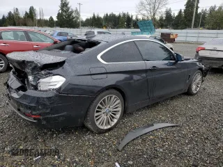 2014 BMW 4 Series 428i xDrive with VIN WBA3N5C59EF716495, listed as a Copart auction lot 37768323 with 88,371 mi miles and Salvage Title. Bid and sale history available at DreamBid. Image 3.