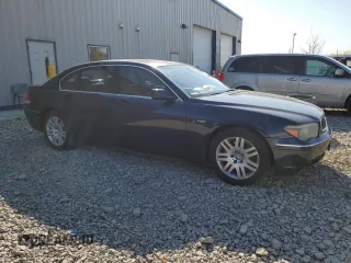 2004 BMW 7 Series 745Li with VIN WBAGN63414DS51056, listed as a Copart auction lot 75482784 with 184,248 mi miles and Clean Title. Bid and sale history available at carsss.com. Image 4.
