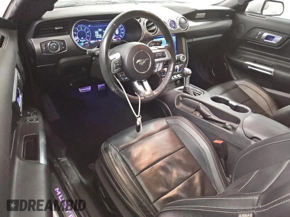 2021 Ford Mustang GT z VIN 1FA6P8CF2M5122054, wystawiony jako Copart lot #53919925 z przebiegiem 56 936 mil mil oraz Tytuł czysty. Historia ofert i sprzedaży dostępna na DreamBid. Obrazek 8.
