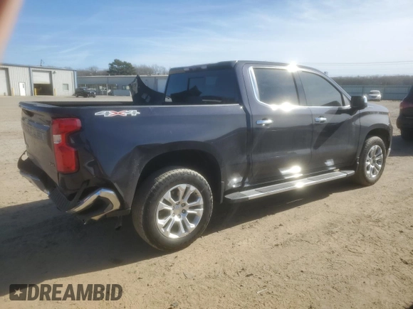 2023 Chevrolet Silverado 1500 LTZ with VIN 2GCUDGED5P1123754, listed as a Copart auction lot 42616625 with 33,433 mi miles and Salvage Title. Bid and sale history available at carsss.com. Image 3.