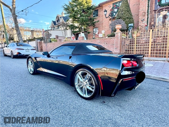 2019 Chevrolet Corvette 3LT with VIN 1G1YF3D73K5117449, listed as a Copart auction lot 87556195 with 53,655 mi miles and Salvage Title. Bid and sale history available at carsss.com. Image 3.