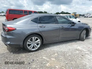 2022 Acura TLX Technology with VIN 19UUB5F45NA002431, listed as a Copart auction lot 63134745 with 41,316 mi miles and Salvage title. Bid and sale history available at DreamBid. Image 3.