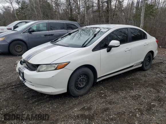 2012 Honda Civic z VIN 2HGFB2F42CH106932, wystawiony jako Copart lot #53804525 z przebiegiem 183 209 mil mil oraz Szkoda całkowita • Salvage title. Historia ofert i sprzedaży dostępna na DreamBid. Obrazek 1.