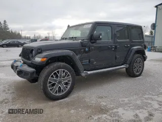 2024 Jeep Wrangler High Altitude z VIN 1C4RJXU60RW185379, wystawiony jako Copart lot #85223504 z przebiegiem 14 150 mil mil oraz Nie do naprawy • Non repairable. Historia ofert i sprzedaży dostępna na DreamBid. Obrazek 1.