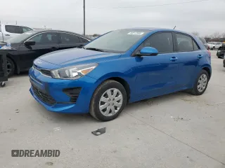 2022 Kia Rio S with VIN 3KPA25AD7NE475205, listed as a Copart auction lot 44017595 with 21,669 mi miles and Salvage Title. Bid and sale history available at DreamBid. Image 1.