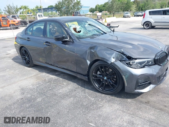 2022 BMW 3 Series 330i with VIN 3MW5R1J0XN8C41168, listed as a IAAI auction lot 42322526 with 44,889 mi miles and . Bid and sale history available at DreamBid. Image 1.