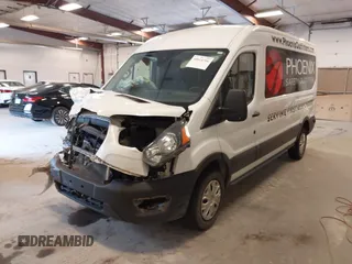 2020 Ford Transit Cargo with VIN 1FTBR1C82LKA59095, listed as a IAAI auction lot 40014706 with 116,057 mi miles and . Bid and sale history available at DreamBid. Image 2.