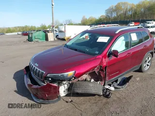 2019 Jeep Cherokee Limited with VIN 1C4PJMDN0KD299607, listed as a IAAI auction lot 42158424 with 80,014 mi miles and . Bid and sale history available at DreamBid. Image 6.