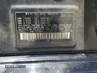 2012 Subaru Legacy Limited with VIN 4S3BMCL61C3028164, listed as a Copart auction lot 57592415 with 152,356 mi miles and Salvage title. Bid and sale history available at DreamBid. Image 13.
