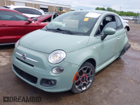 2015 FIAT 500 Sport z VIN 3C3CFFBR5FT663509, wystawiony jako IAAI lot #42117175 z przebiegiem 81 358 mil mil oraz . Historia ofert i sprzedaży dostępna na DreamBid. Obrazek 19.