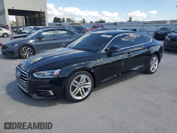 2019 Audi A5 Sportback Prestige with VIN WAUCNCF51KA076890, listed as a Copart auction lot 73203354 with 40,572 mi miles and Salvage Title. Bid and sale history available at carsss.com. Image 1.