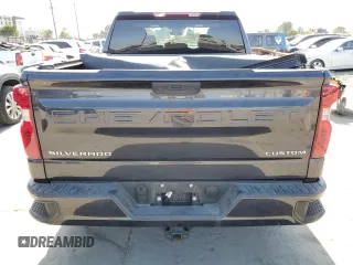 2023 Chevrolet Silverado 1500 Custom with VIN 3GCPDBEKXPG132407, listed as a Copart auction lot 57454865 with 64,832 mi miles and Salvage Title. Bid and sale history available at DreamBid. Image 6.