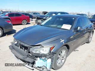 2015 Infiniti Q50 Premium with VIN JN1BV7AP3FM343677, listed as a IAAI auction lot 41811842 with 110,486 mi miles. Bid and sale history available at carsss.com. Image 2.