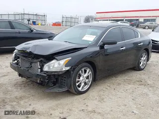 2013 Nissan Maxima 3.5 S with VIN 1N4AA5AP1DC827803, listed as a IAAI auction lot 41203054 with 182,297 mi miles. Bid and sale history available at carsss.com. Image 2.