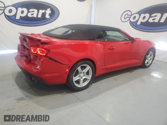 2020 Chevrolet Camaro 1LT with VIN 1G1FB3DX9L0109440, listed as a Copart auction lot 48245485 with 48,478 mi miles and Non Repairable. Bid and sale history available at carsss.com. Image 3.