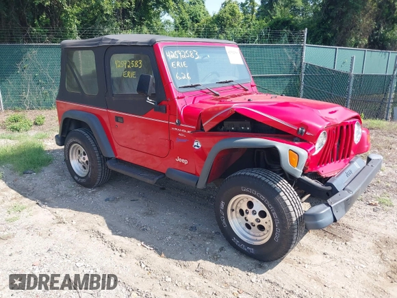 1997 Jeep Wrangler Sport with VIN 1J4FY19S3VP425119, listed as a IAAI auction lot 42592583 with 54,595 mi miles and . Bid and sale history available at DreamBid. Image 1.