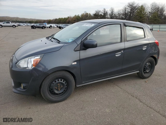 2015 Mitsubishi Mirage DE with VIN ML32A3HJ8FH000488, listed as a Copart auction lot 51011125 with 198,947 mi miles and Clean Title. Bid and sale history available at carsss.com. Image 1.