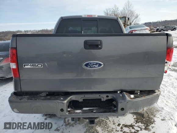 2005 Ford F-150 STX with VIN 1FTRX14W45FB61544, listed as a Copart auction lot 45526925 with 0 mi miles and Salvage Title. Bid and sale history available at carsss.com. Image 6.