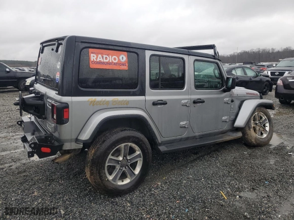 2019 Jeep Wrangler Unlimited Sahara with VIN 1C4HJXEN3KW524319, listed as a Copart auction lot 44778875 with 95,470 mi miles and Salvage Title. Bid and sale history available at carsss.com. Image 3.