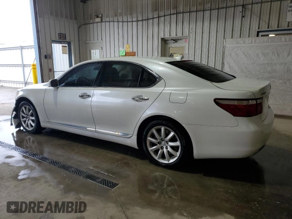 2009 Lexus LS 460 with VIN JTHCL46F695002017, listed as a Copart auction lot 50316845 with 155,715 mi miles and Salvage Title. Bid and sale history available at DreamBid. Image 2.