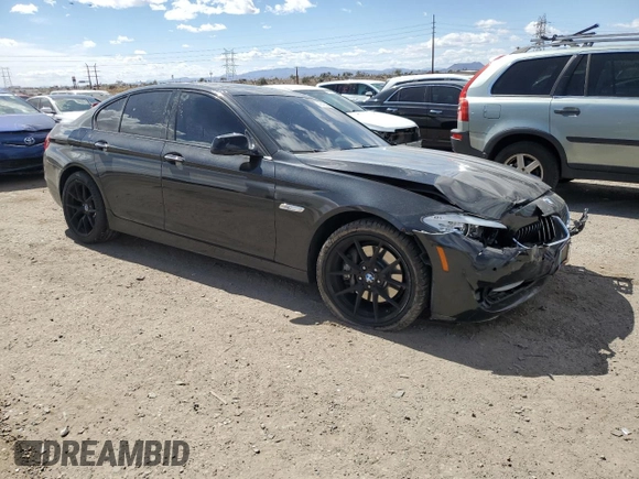 2011 BMW 5 Series 535i with VIN WBAFR7C5XBC608557, listed as a Copart auction lot 48142605 with 155,385 mi miles and Salvage Title. Bid and sale history available at carsss.com. Image 4.