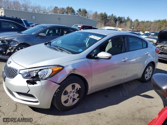 2016 Kia Forte LX with VIN KNAFK4A68G5615341, listed as a Copart auction lot 47040765 with 89,263 mi miles and Clean Title. Bid and sale history available at carsss.com. Image 1.