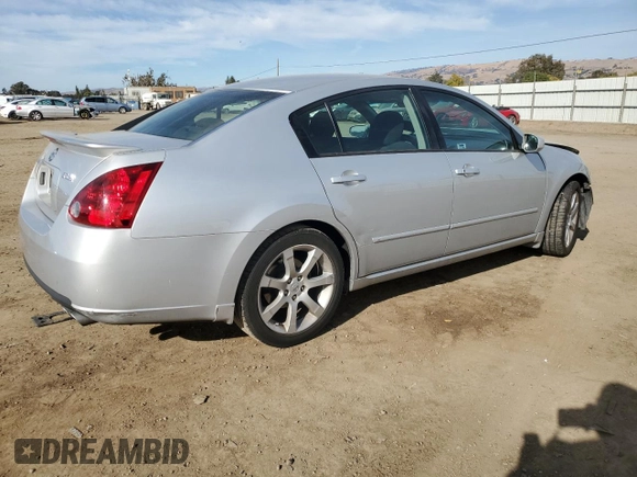 2007 Nissan Maxima 3.5 SE with VIN 1N4BA41E07C819855, listed as a Copart auction lot 78756064 with 56,201 mi miles and Salvage Title. Bid and sale history available at carsss.com. Image 3.