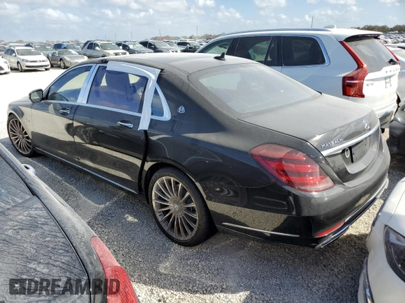 2020 Mercedes-Benz S-Class Maybach S 560 with VIN W1KUX8GB0LA558390, listed as a Copart auction lot 74655674 with 0 mi miles and Non Repairable. Bid and sale history available at carsss.com. Image 2.