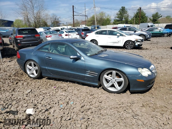 2005 Mercedes-Benz SL 500 with VIN WDBSK75F95F092348, listed as a Copart auction lot 54064975 with Not Provided miles and Clean Title. Bid and sale history available at DreamBid. Image 4.