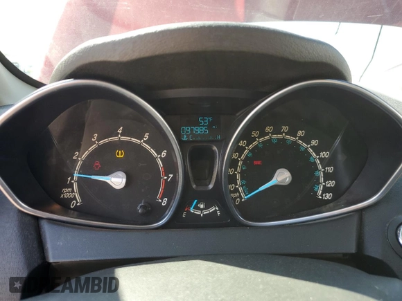 2014 Ford Fiesta Titanium z VIN 3FADP4FJ0EM156814, wystawiony jako Copart lot #52028435 z przebiegiem 97 985 mil mil oraz Szkoda całkowita • Salvage title. Historia ofert i sprzedaży dostępna na DreamBid. Obrazek 9.
