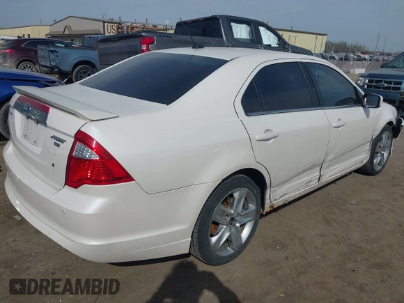 2012 Ford Fusion SPORT with VIN 3FAHP0DC0CR383435, listed as a IAAI auction lot 41806260 with 75,024 mi miles. Bid and sale history available at carsss.com. Image 4.