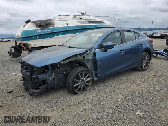 2018 Mazda 3 Touring with VIN 3MZBN1V34JM242191, listed as a Copart auction lot 52625075 with 64,151 mi miles and Salvage Title. Bid and sale history available at carsss.com. Image 1.