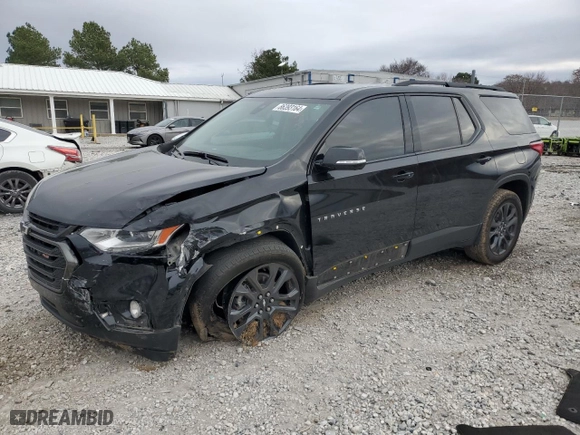 2020 Chevrolet Traverse RS with VIN 1GNERJKW5LJ303249, listed as a Copart auction lot 86393164 with 72,057 mi miles and Salvage Title. Bid and sale history available at carsss.com. Image 1.