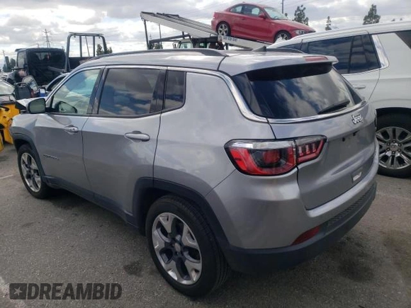 2020 Jeep Compass Limited with VIN 3C4NJCCB7LT114456, listed as a Copart auction lot 54621405 with 49,893 mi miles and Clean Title. Bid and sale history available at carsss.com. Image 2.
