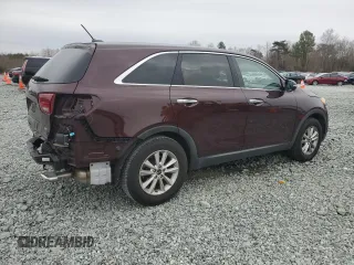 2019 Kia Sorento LX with VIN 5XYPG4A36KG444345, listed as a Copart auction lot 48313225 with 54,860 mi miles and Salvage Title. Bid and sale history available at carsss.com. Image 3.