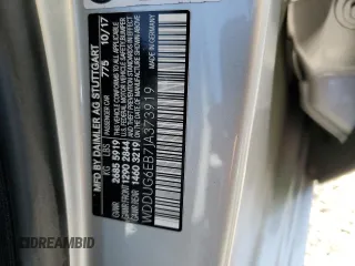 2018 Mercedes-Benz S with VIN WDDUG6EB7JA373919, listed as a Copart auction lot 52158955 with Not Provided miles and Salvage Title. Bid and sale history available at carsss.com. Image 12.